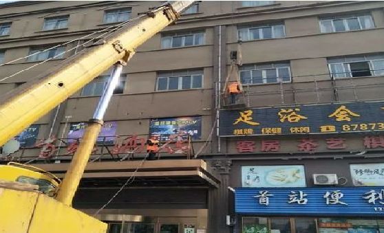 唐河安装较高的门店招牌有什么好的方法？